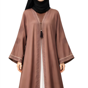 Embroidered Mocha Abaya